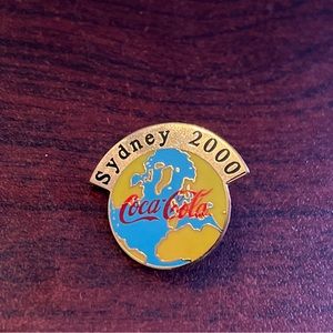 Vintage Coca-Cola Coke 2000 Sydney Australia Summer Olympics Lapel Hat Pin‎